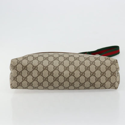 GUCCI GG Canvas Schultertasche Schwarz Gold 