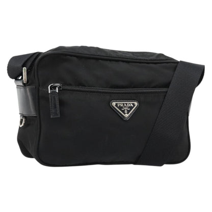 PRADA Schultertasche aus Nylon, Schwarz 