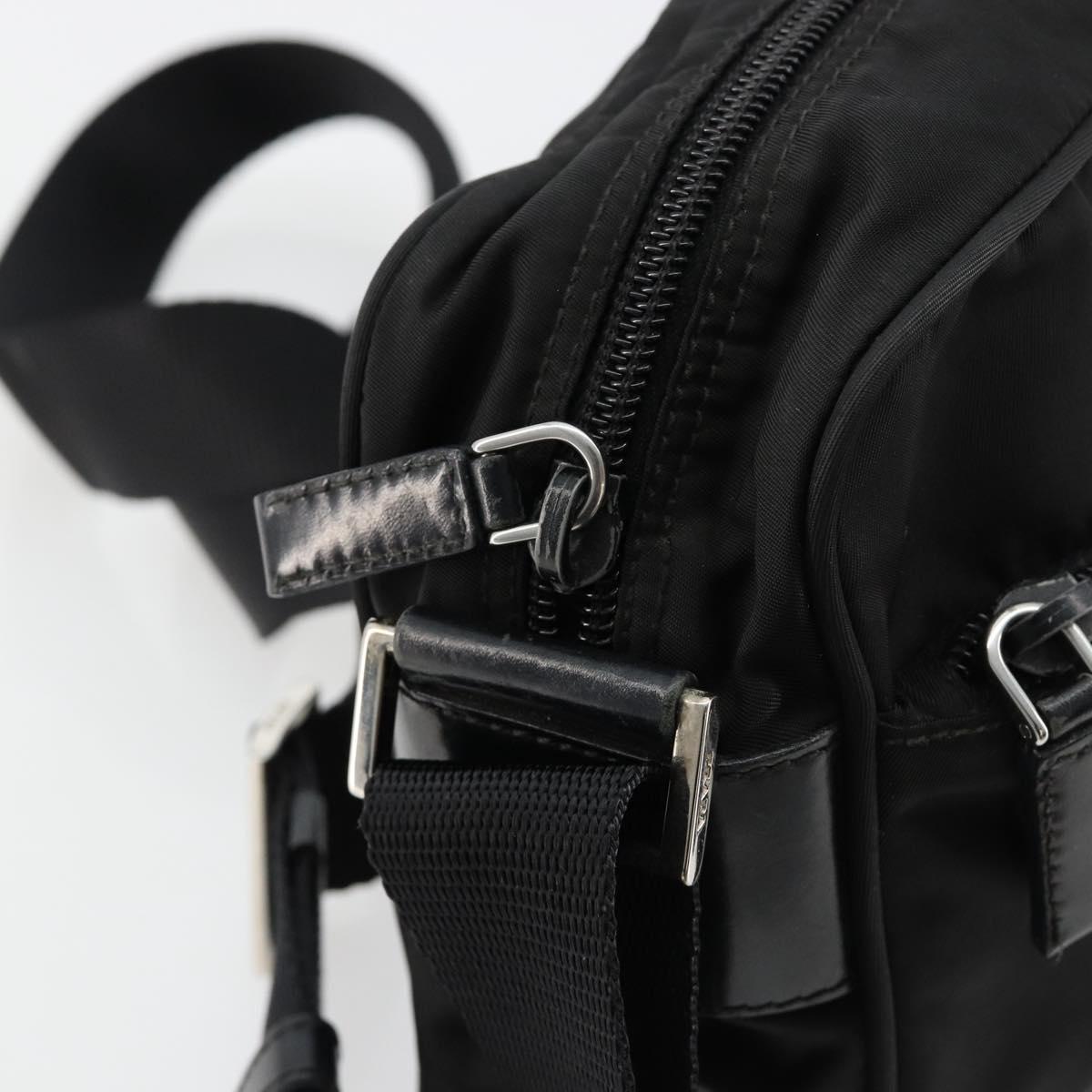 PRADA Schultertasche aus Nylon, Schwarz 