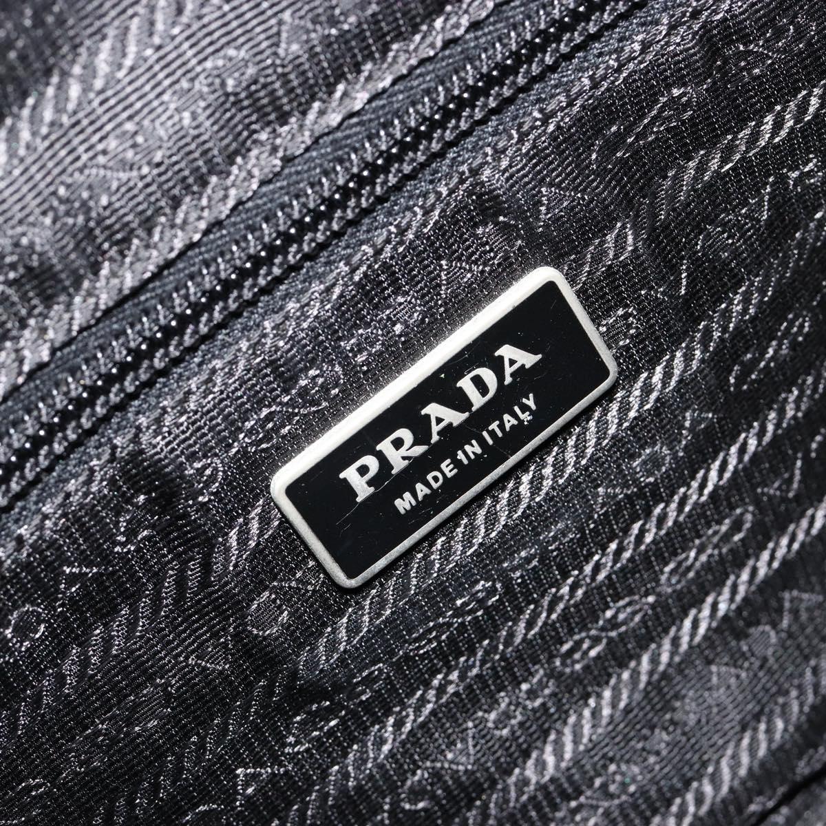 PRADA Schultertasche aus Nylon, Schwarz 