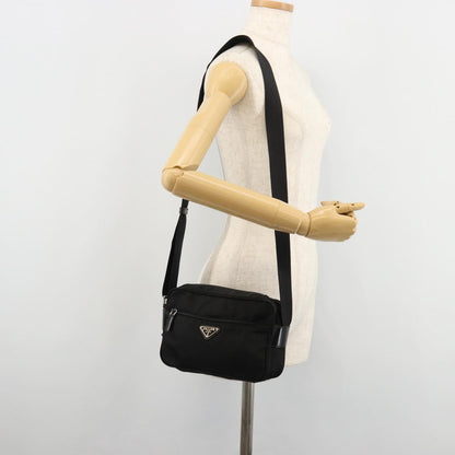 PRADA Schultertasche aus Nylon, Schwarz 