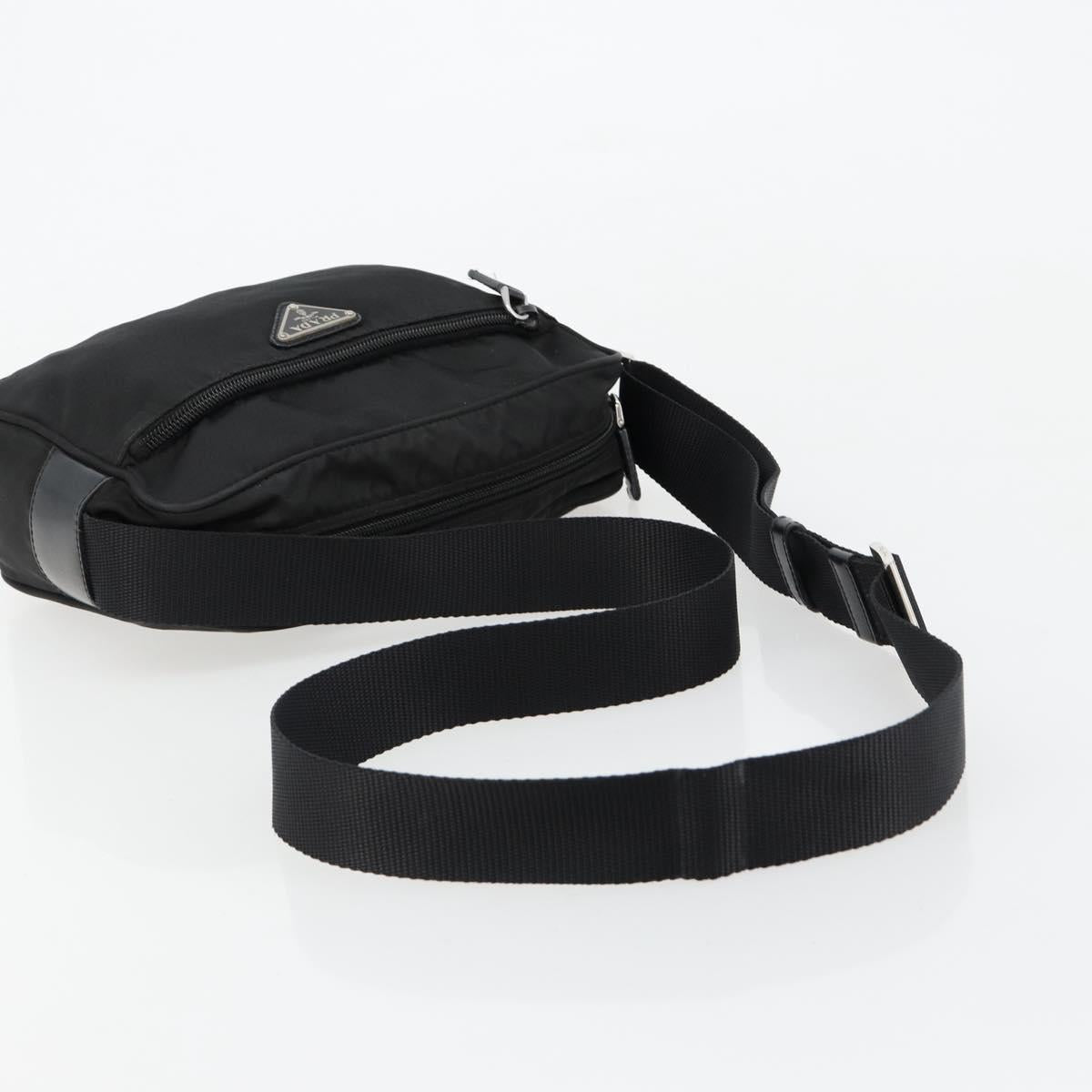 PRADA Schultertasche aus Nylon, Schwarz 