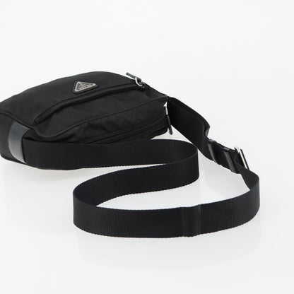 PRADA Schultertasche aus Nylon, Schwarz 