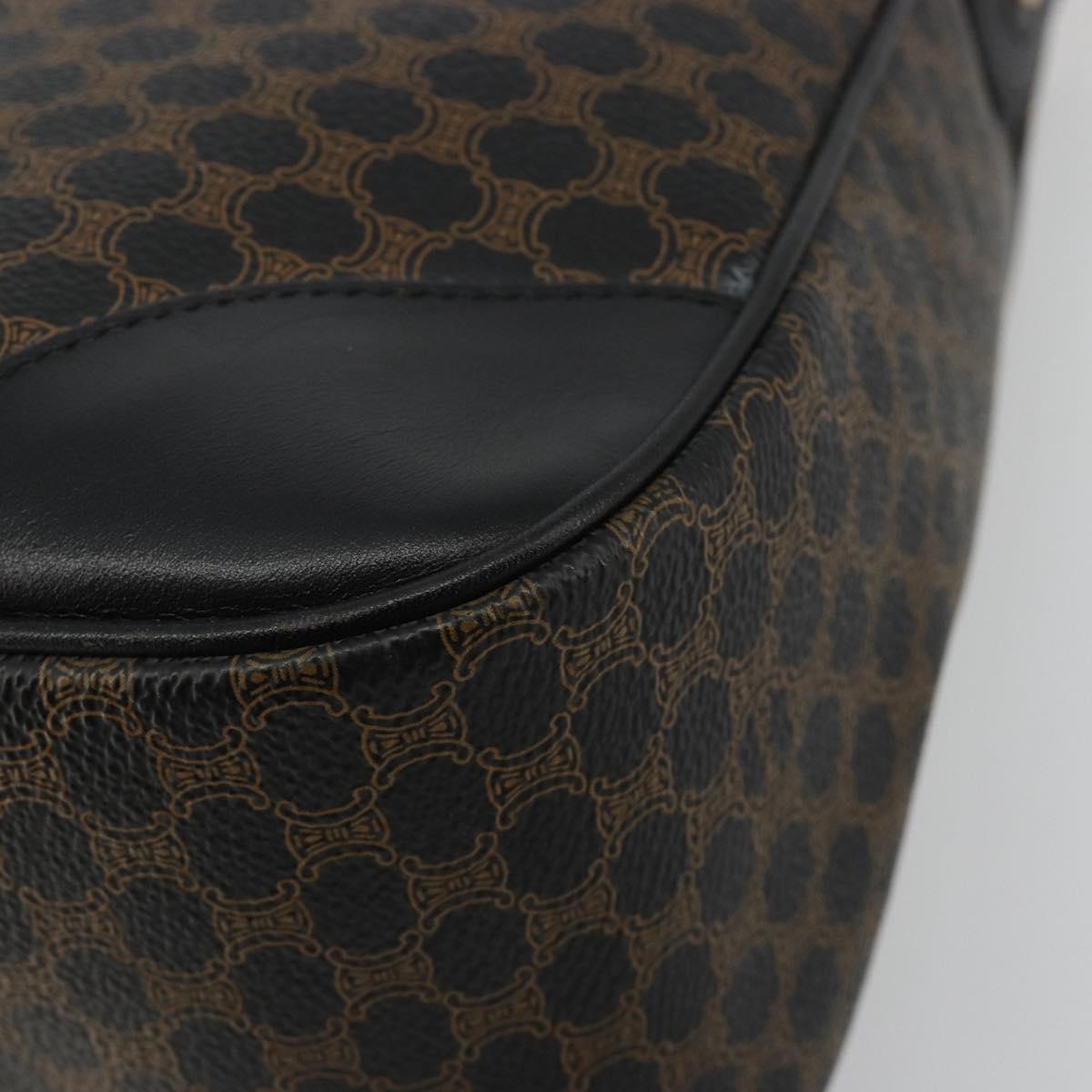 GUCCI GG Canvas Schultertasche Schwarz Gold 
