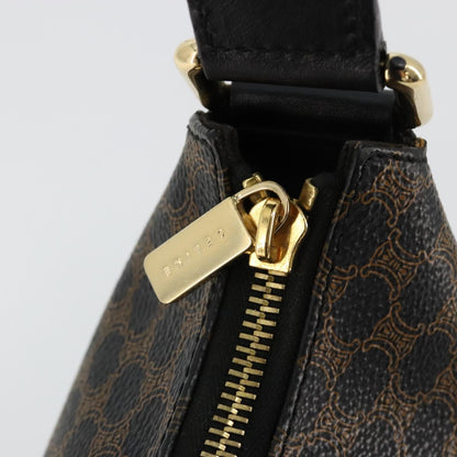 GUCCI GG Canvas Schultertasche Schwarz Gold 