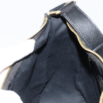 GUCCI GG Canvas Schultertasche Schwarz Gold 