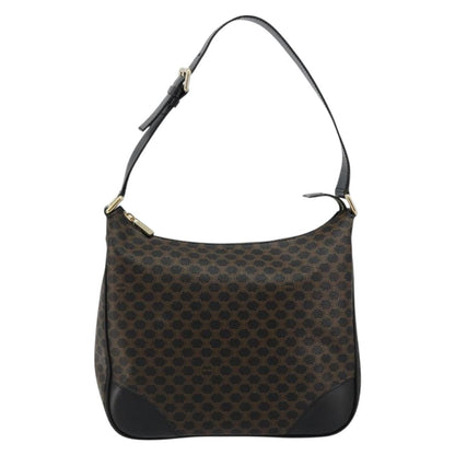 GUCCI GG Canvas Schultertasche Schwarz Gold 