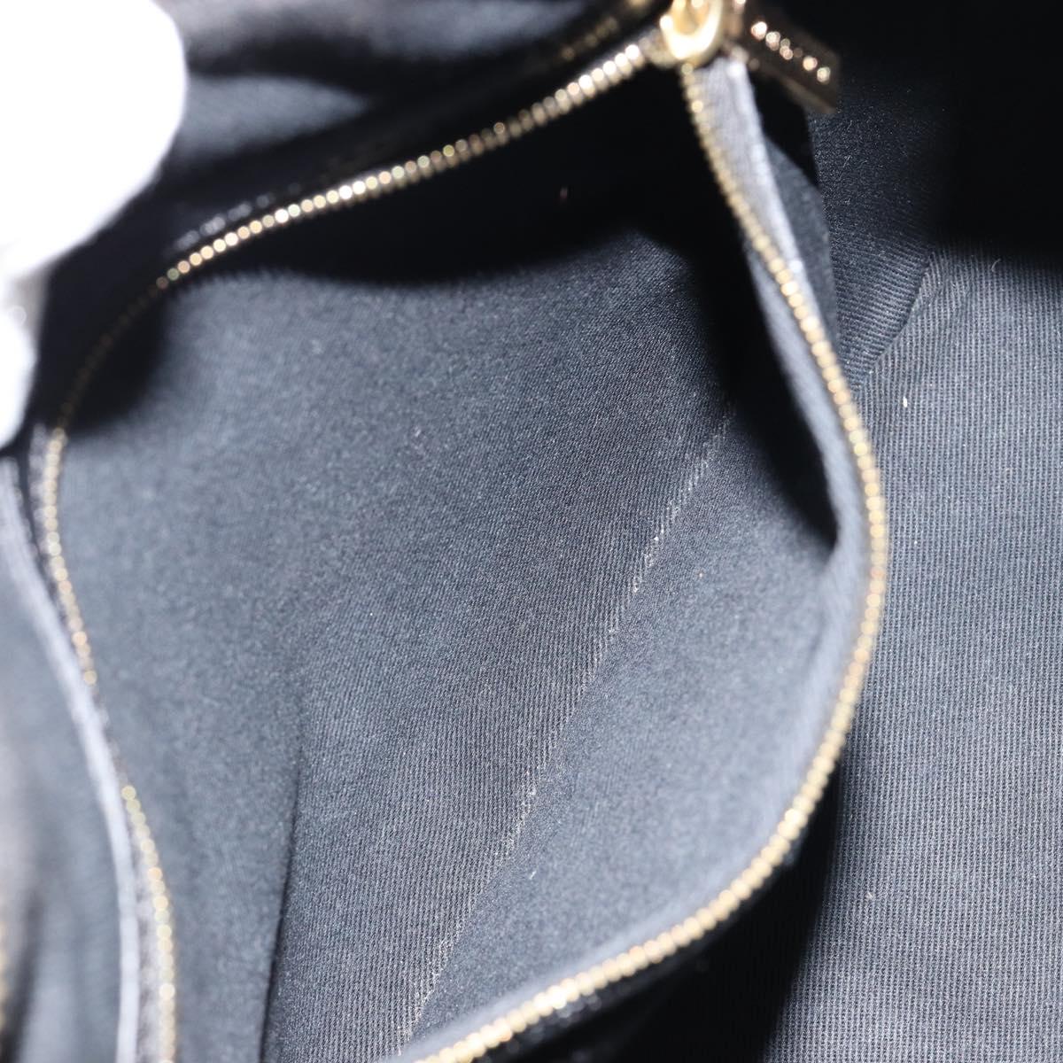 GUCCI GG Canvas Schultertasche Schwarz Gold 