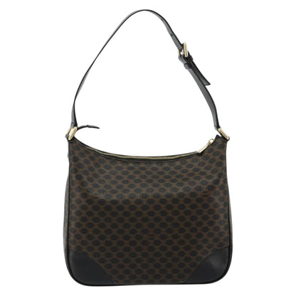 GUCCI GG Canvas Schultertasche Schwarz Gold 