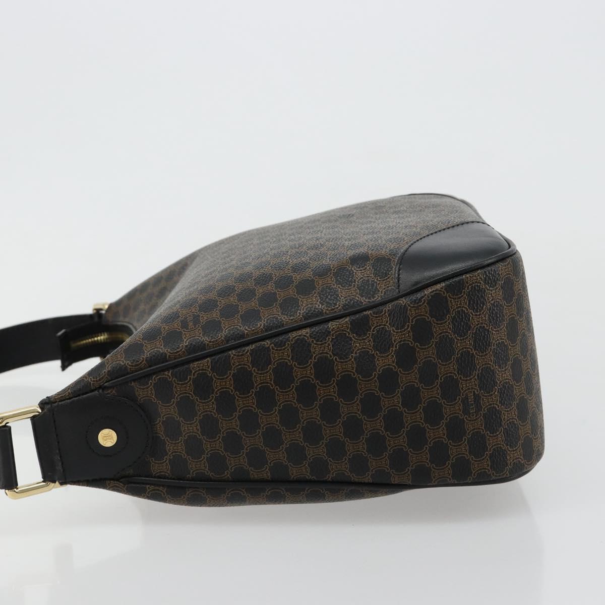 GUCCI GG Canvas Schultertasche Schwarz Gold 