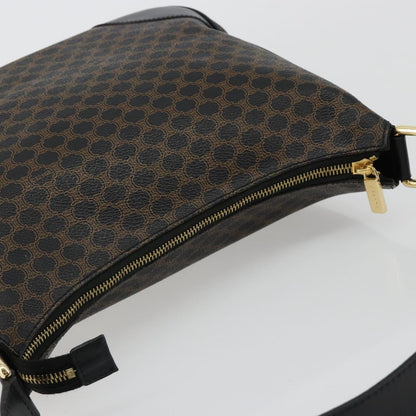 GUCCI GG Canvas Schultertasche Schwarz Gold 