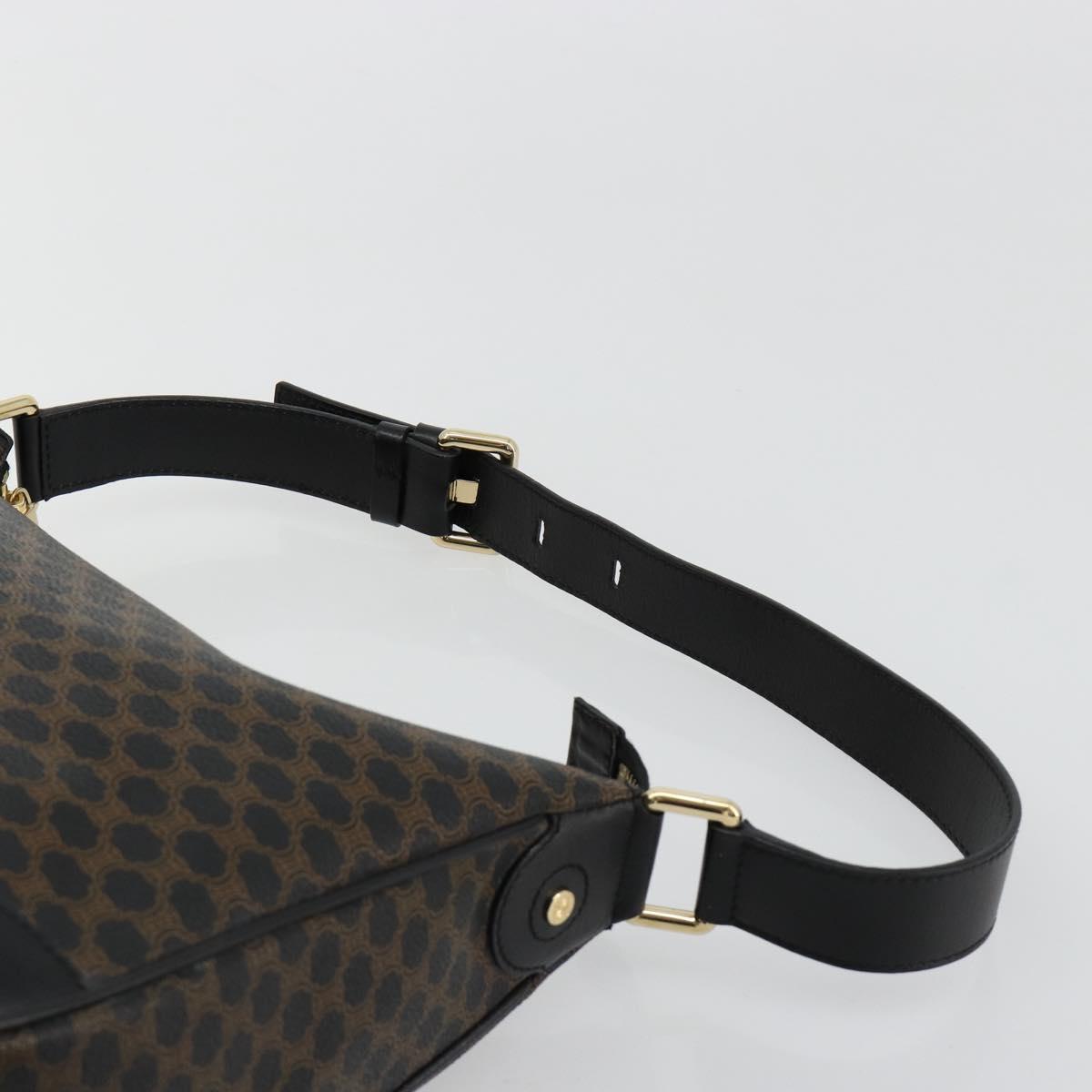 GUCCI GG Canvas Schultertasche Schwarz Gold 