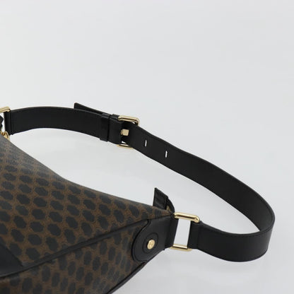 GUCCI GG Canvas Schultertasche Schwarz Gold 