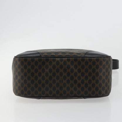 GUCCI GG Canvas Schultertasche Schwarz Gold 