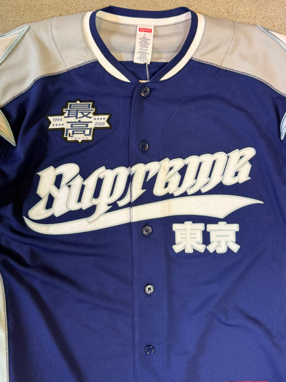 ss26 SUPREME ® Stars Baseball Jersey navy/white size L