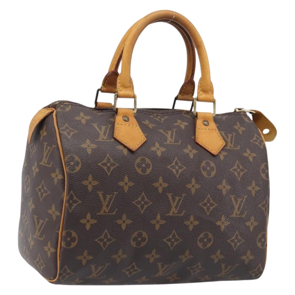LOUIS VUITTON Monogram Speedy 25 Handtasche (mit Staubbeutel, Vorhängeschloss und Schlüssel×1) 