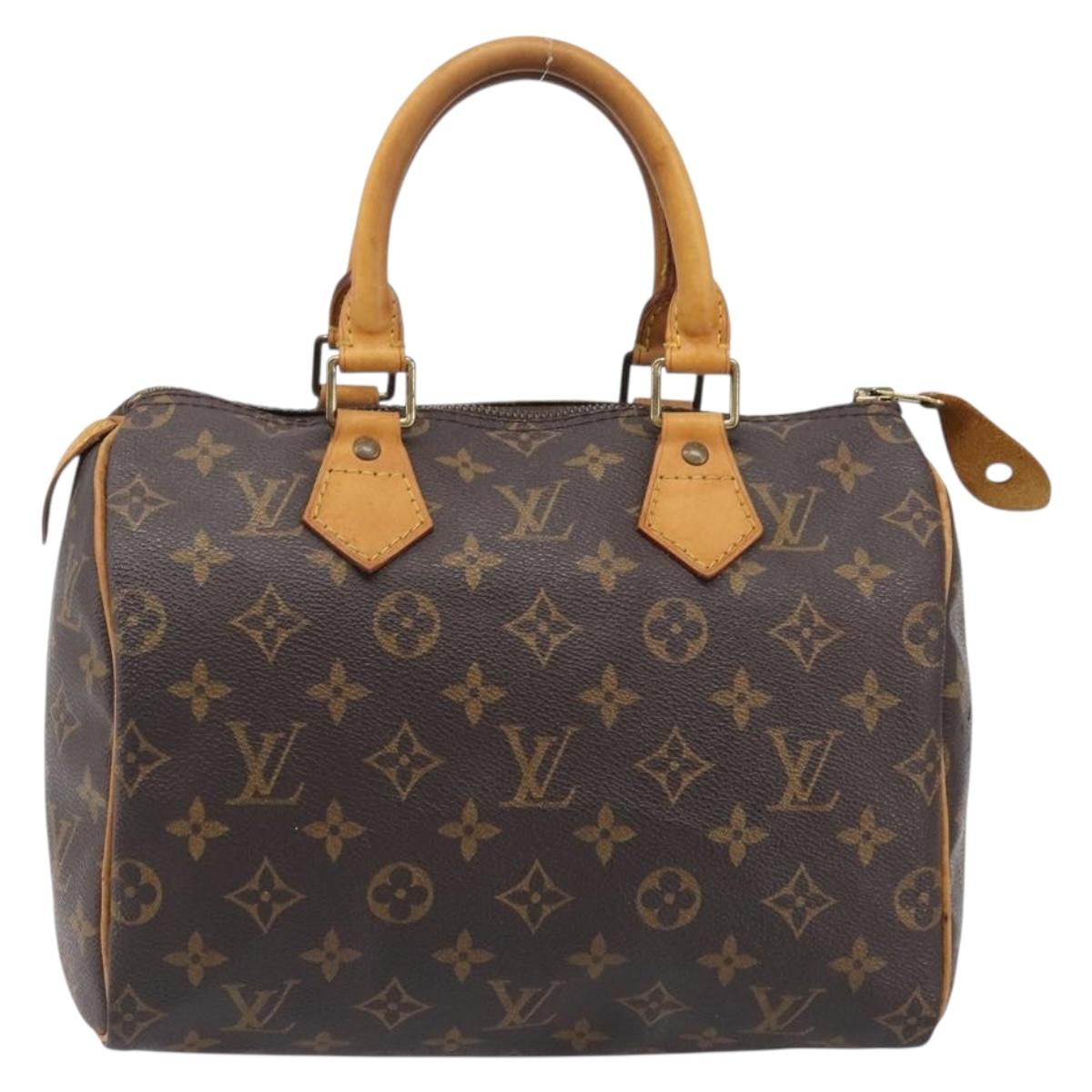 LOUIS VUITTON Monogram Speedy 25 Handtasche (mit Staubbeutel, Vorhängeschloss und Schlüssel×1) 