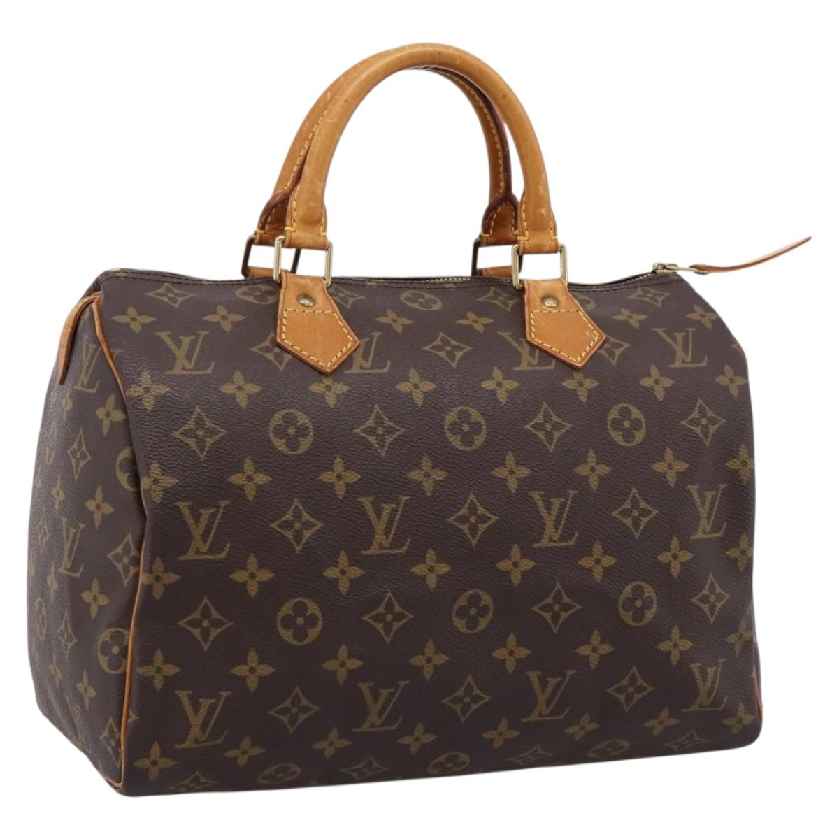 LOUIS VUITTON Monogram Speedy 30 Handtasche / Auth 078 