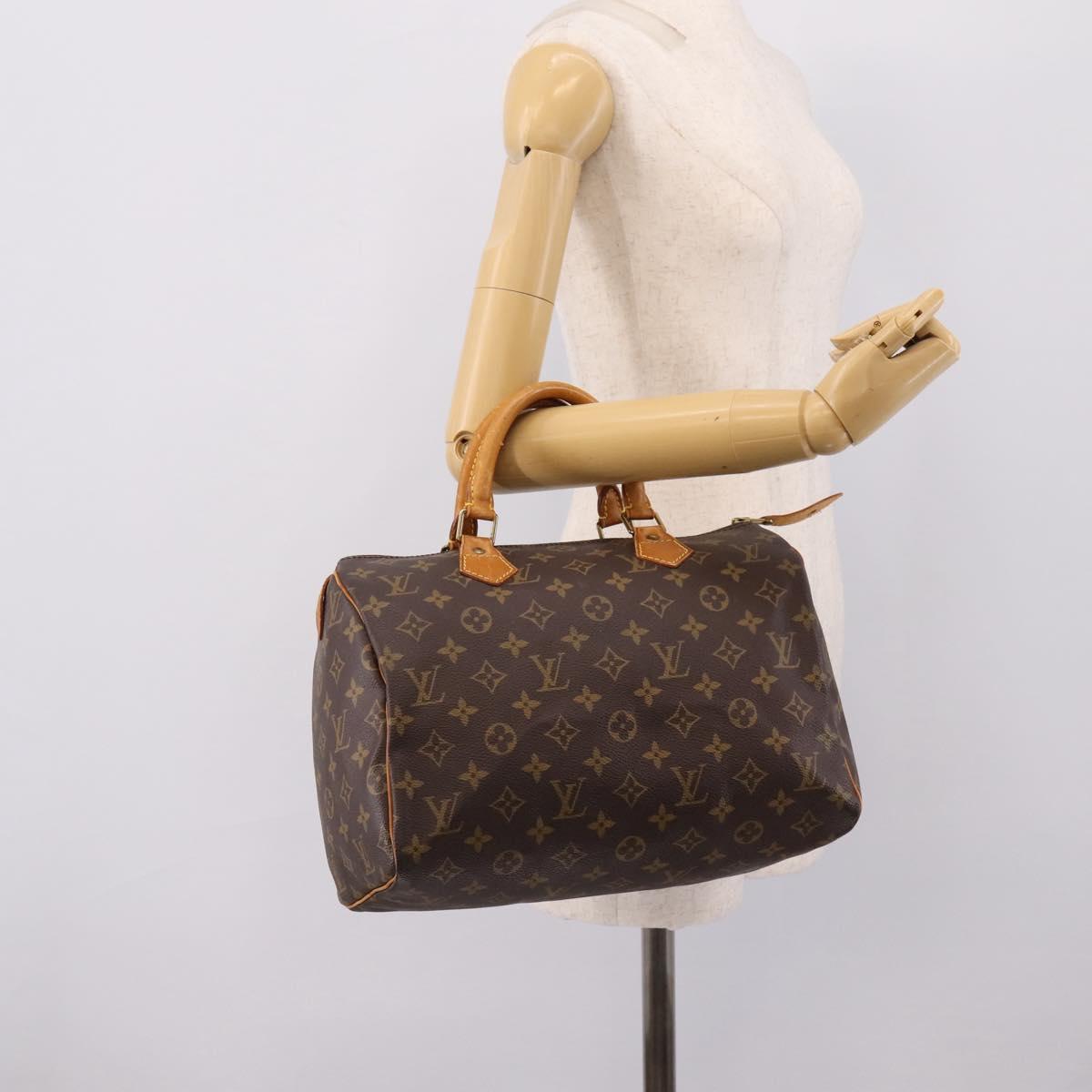 LOUIS VUITTON Monogram Speedy 30 Handtasche / Auth 078 