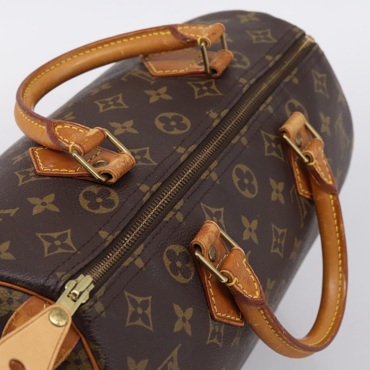 LOUIS VUITTON Monogram Speedy 30 Handtasche / Auth 078 