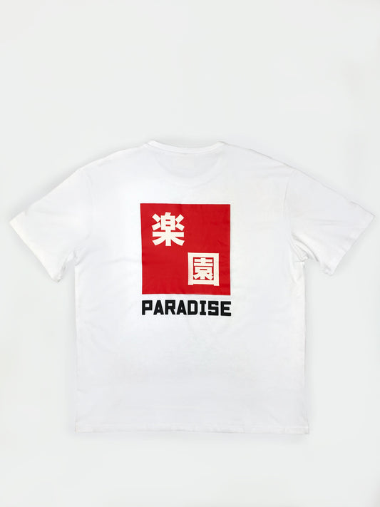 Manifestation Paradise Schwergewichtiges Hanf-T-Shirt