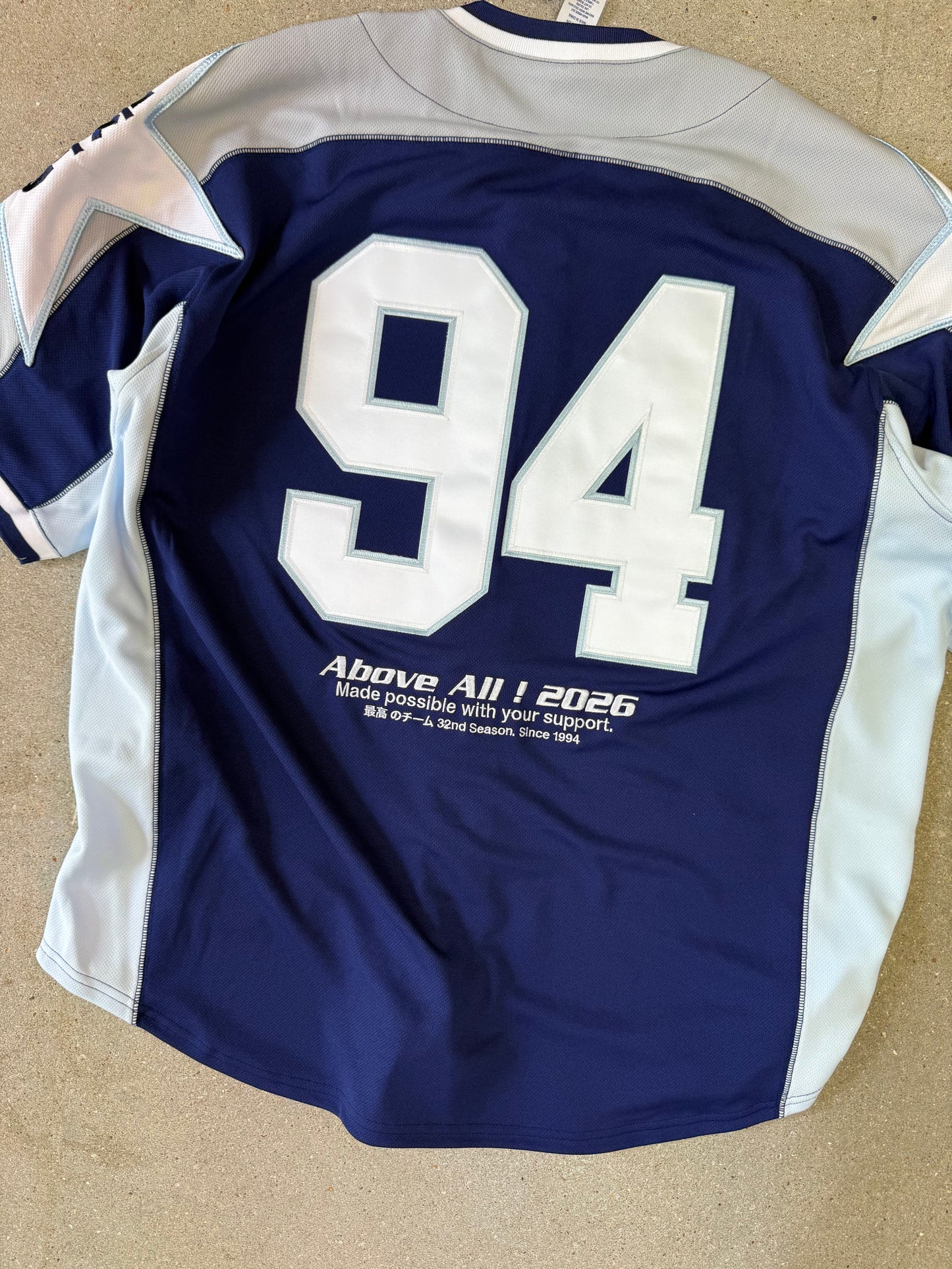 ss26 SUPREME ® Stars Baseball Jersey navy/white size L