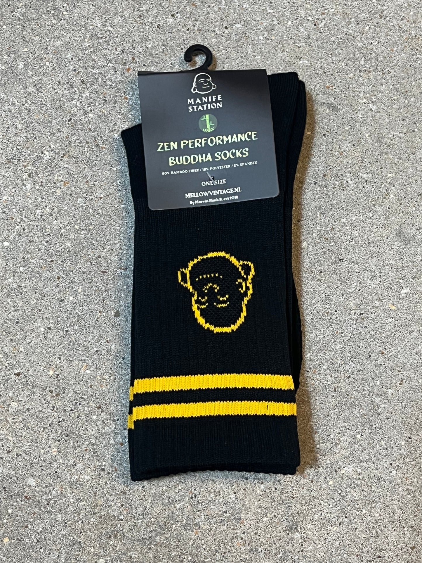 HONEY/BLACK Manifestation Zen Performance Bamboo Buddha Sock 🎍 (MORE COLORS)