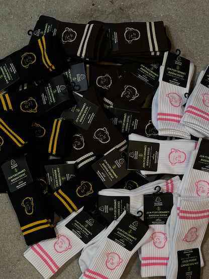 HONEY/BLACK Manifestation Zen Performance Bamboo Buddha Sock 🎍 (MORE COLORS)