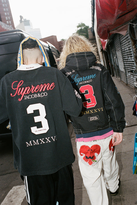 ss26 SUPREME ® La Martina Rugby ls polo Black, Jacob&Co XL