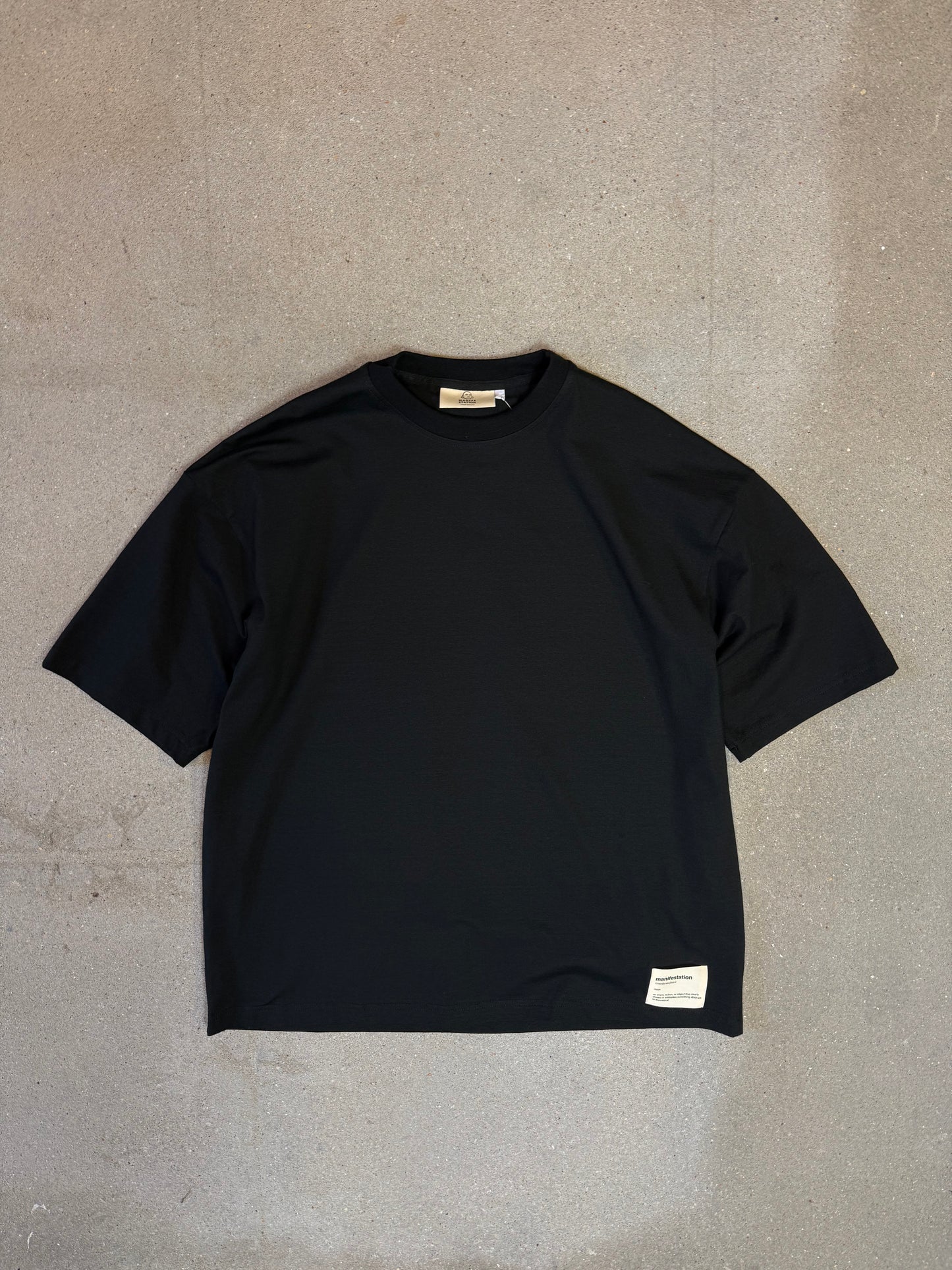 Black/Green Manifestation y2k Lightweight Statement Tee (made in NL 🇳🇱)