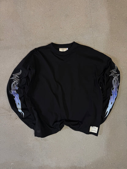 Schwarz/Weißes Manifestation Heavyweight Boxy Statement T-Shirt (hergestellt in NL 🇳🇱)