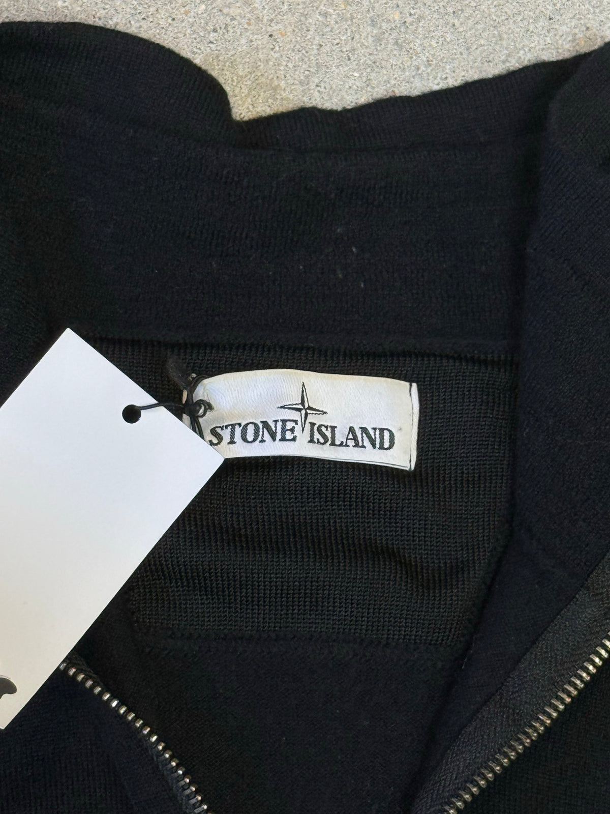 Vintage Stone Island Zip Wool Cardigan (L/XL)