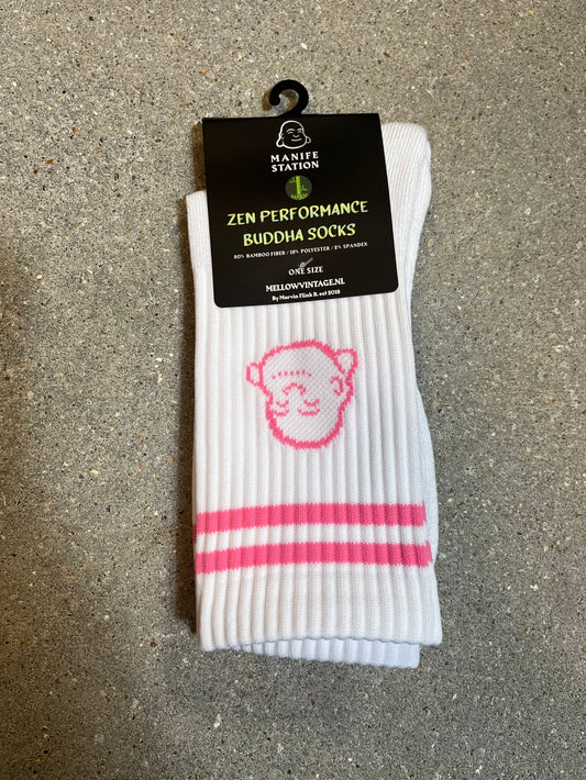 PINK Manifestation Zen Performance Bamboo Buddha Sock 🎍 (MORE COLORS)