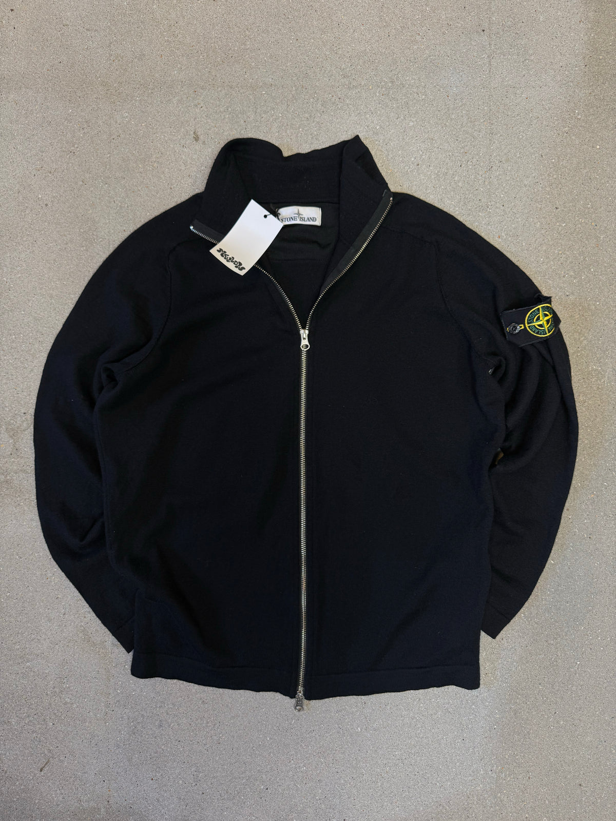 Vintage Stone Island Zip Wool Cardigan (L/XL)