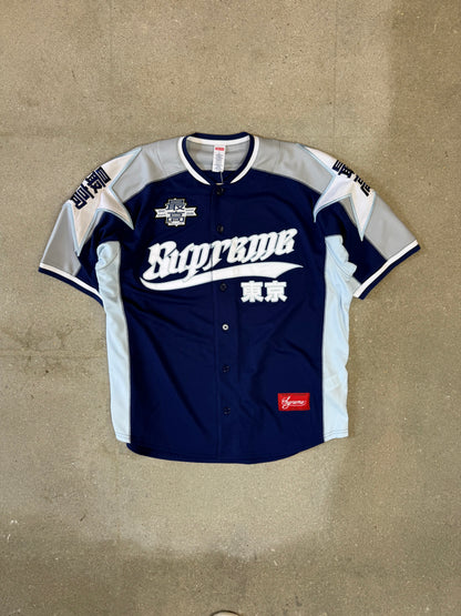 ss26 SUPREME ® Stars Baseball Jersey navy/white size L