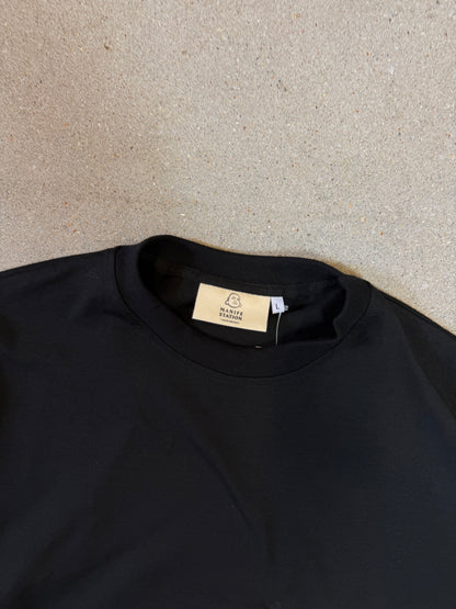 Schwarz/Weißes Manifestation Heavyweight Boxy Statement T-Shirt (hergestellt in NL 🇳🇱)