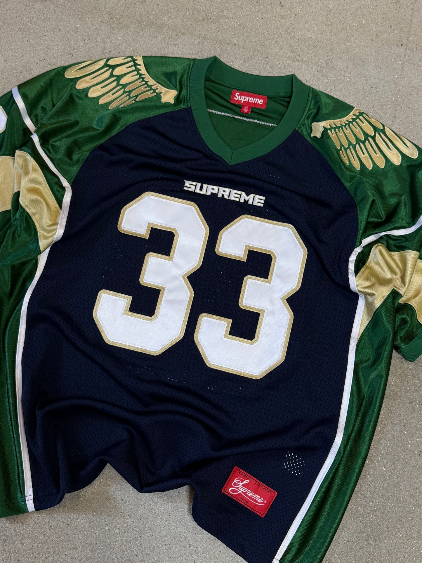 ss26 SUPREME ® Wings Football Jersey Green size XL
