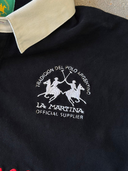 ss26 SUPREME ® La Martina Rugby ls polo Black, Jacob&Co XL