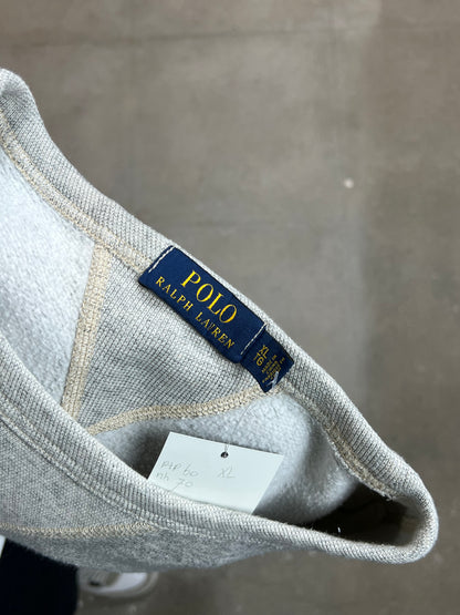 GRAUES VINTAGE RALPH LAUREN POLO SPELLOUT SWEATSHIRT (XL)