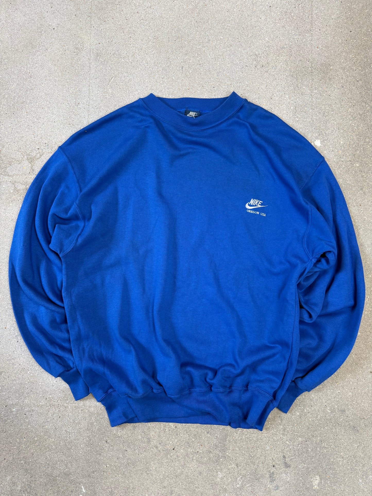 MARINEBLAUE VINTAGE-NIKE-JACKE (KLEIN)