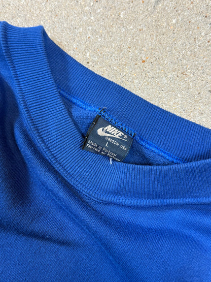 MARINEBLAUE VINTAGE-NIKE-JACKE (KLEIN)