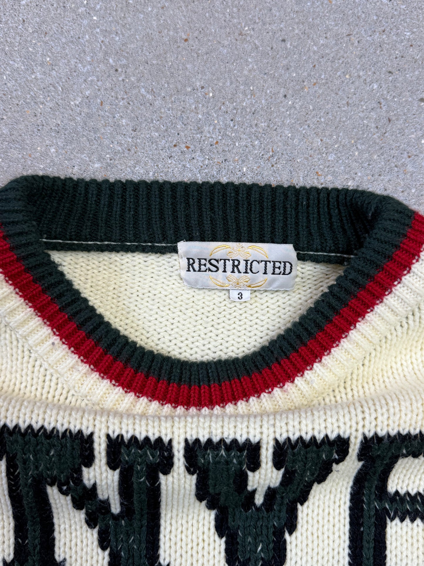 Rare Vintage Denver Makers Coach Union Penguin Boxy Knit in Créme (Size 3. Size L)