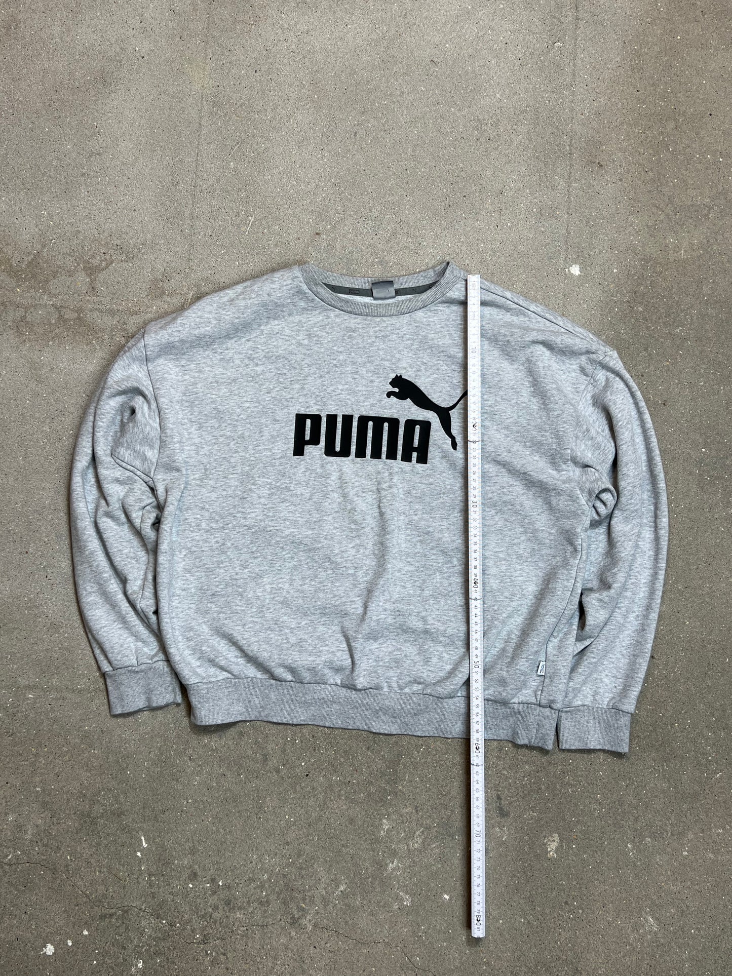 GRAUES VINTAGE-PUMA-SWEATSHIRT (XL)