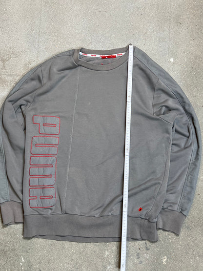 GREY VINTAGE PUMA SWEATSHIRT (LARGE)