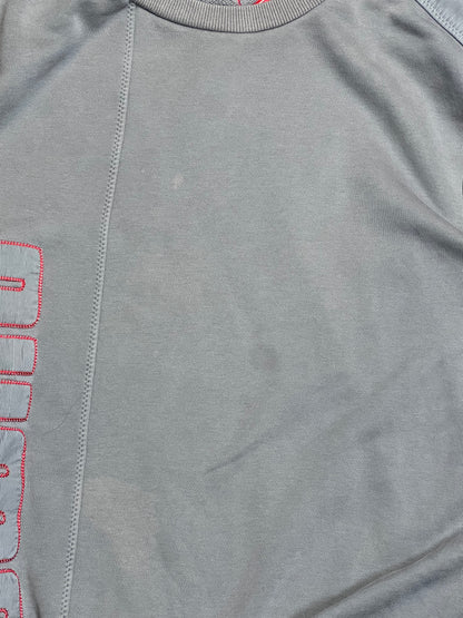 GREY VINTAGE PUMA SWEATSHIRT (LARGE)