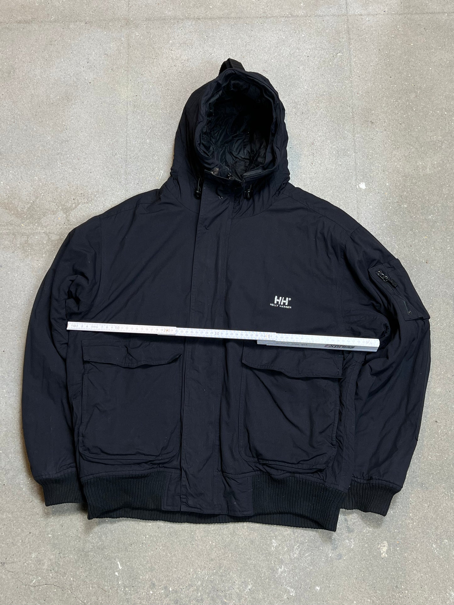 BLACK VINTAGE HELLY HANSON JACKET (LARGE)