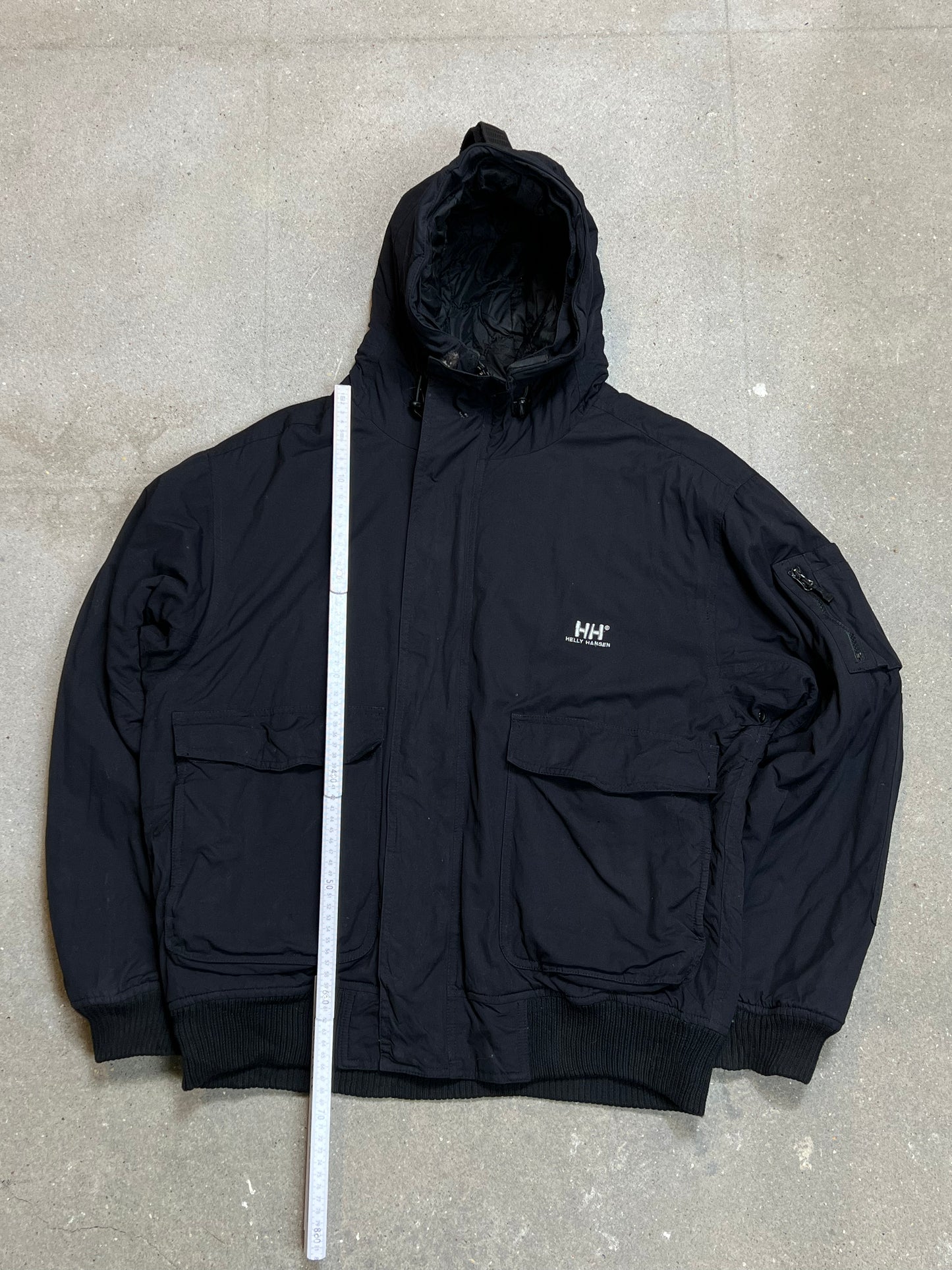 BLACK VINTAGE HELLY HANSON JACKET (LARGE)