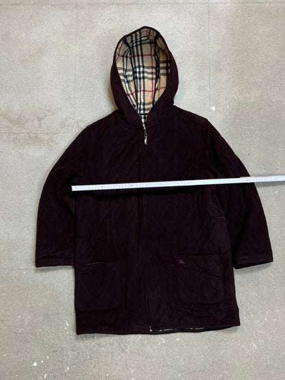 DUNKELROT VINTAGE BURBERRY JACKE (KLEIN)