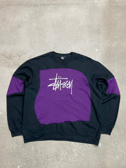 STUSSY VINTAGE RENEWED UPCYCLED SWEATSHIRT (XL)