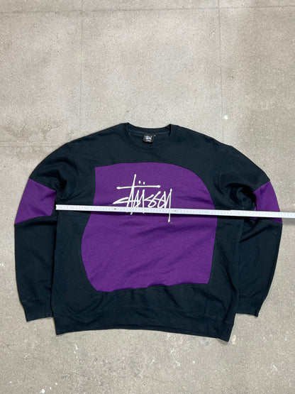 STUSSY VINTAGE RENEWED UPCYCLED SWEATSHIRT (XL)